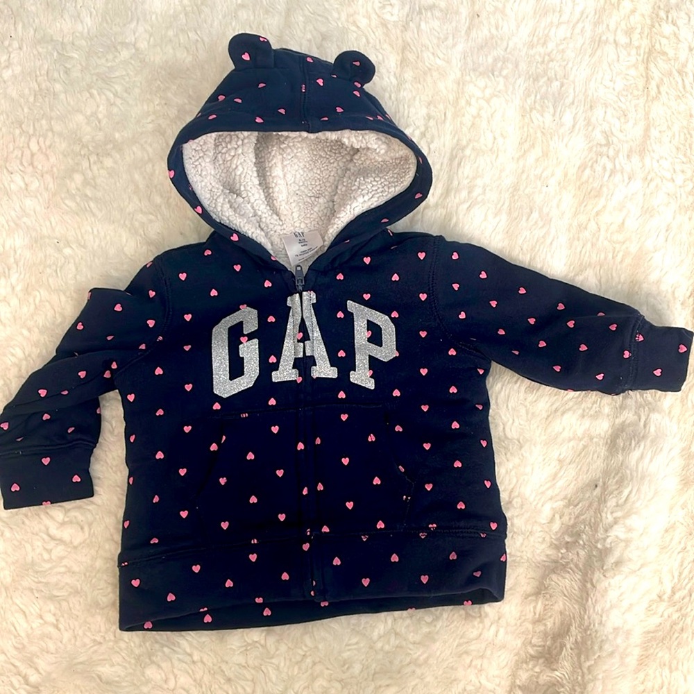 Baby Girl Gap sweater with hearts